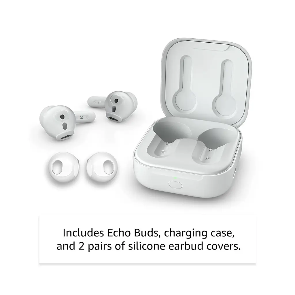 Навушники бездротові Amazon Echo Buds 2023 білі - фото 3