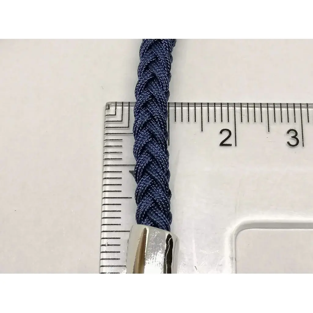 Браслет з текстилю Qvaliz з срібними вставками. 905-01134 17 - фото 4