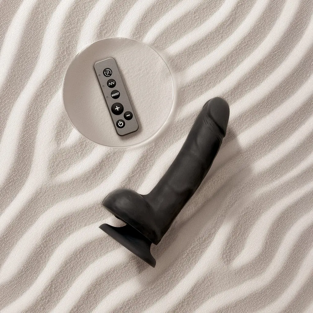 Фалоімітатор Strap-on-me Rotating Vibrating Realistic Dildo L з вібрацією і ротацією - фото 7