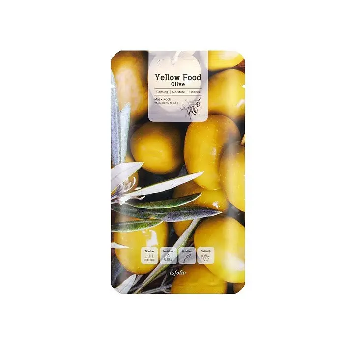 Маска тканинна для обличчя Esfolio Yellow Food Olive