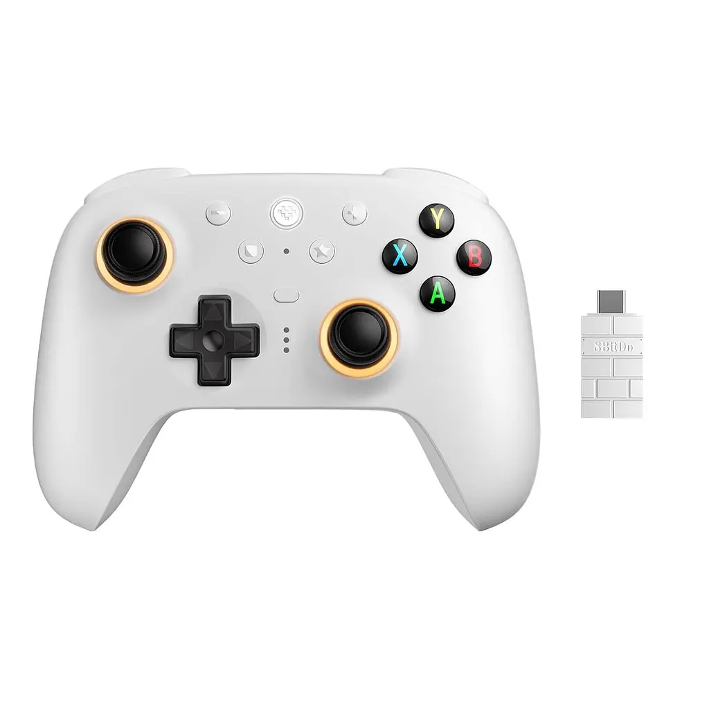 Геймпад 8BitDo Ultimate 2 для Windows і Android, ігровий контролер TMR, Еффект Холла Білий - фото 2