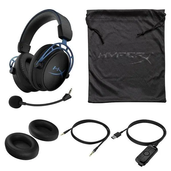 Ігрова гарнітура HyperX Cloud Alpha S 3.5 мм/USB Black/Blue (HX-HSCAS-BL/WW) - фото 7