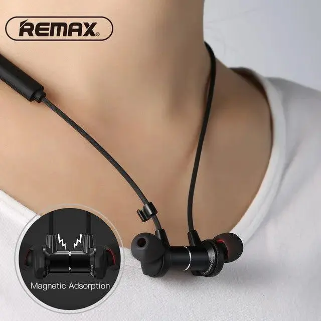 Бездротові навушники Remax RB-S7 Sporty Bluetooth 4.1 мікрофон/ 90 mAh 260год Black - фото 3