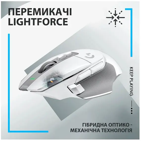 Миша Logitech G502 X LIGHTSPEED білий (910-006189) (6823492) - фото 2