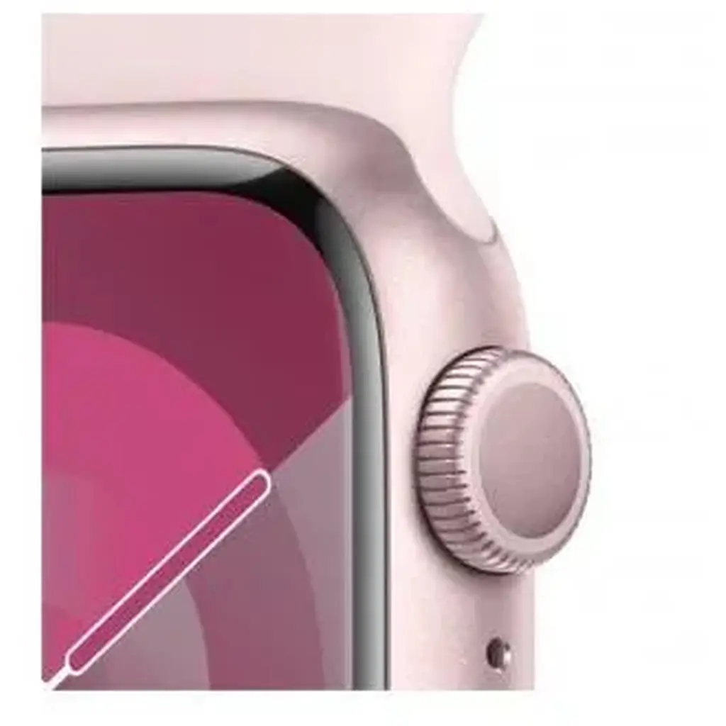 Смарт-годинник Apple Watch Series 9 GPS 41mm Pink Aluminum Case w. Light Pink Sport Band - M/L (MR943) - фото 3