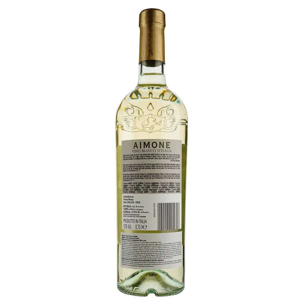 Вино Provinco Italia Aimone Vino Bianco d'Italia, біле, сухе, 12%, 0,75 л - фото 2