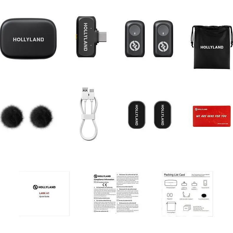 Мікрофонна радіосистема Hollyland Lark A1 Duo USB-C [157885] - фото 5