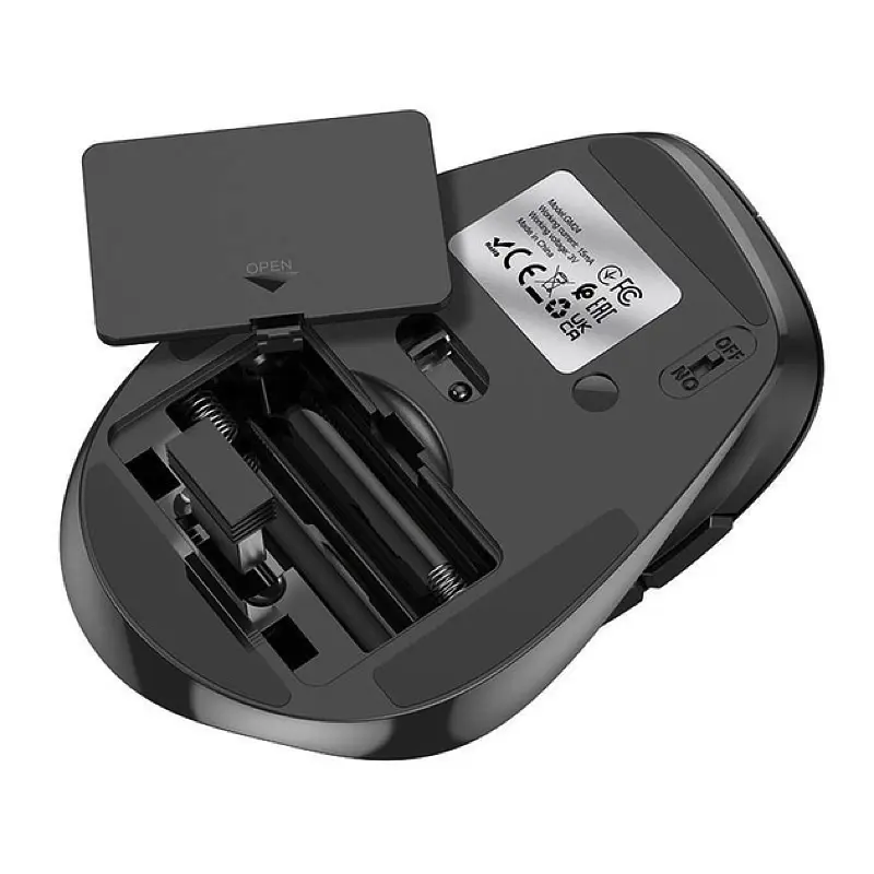 Маніпулятор миша HOCO GM24 Mystic six-button dual-mode business wireless mouse Black - фото 5
