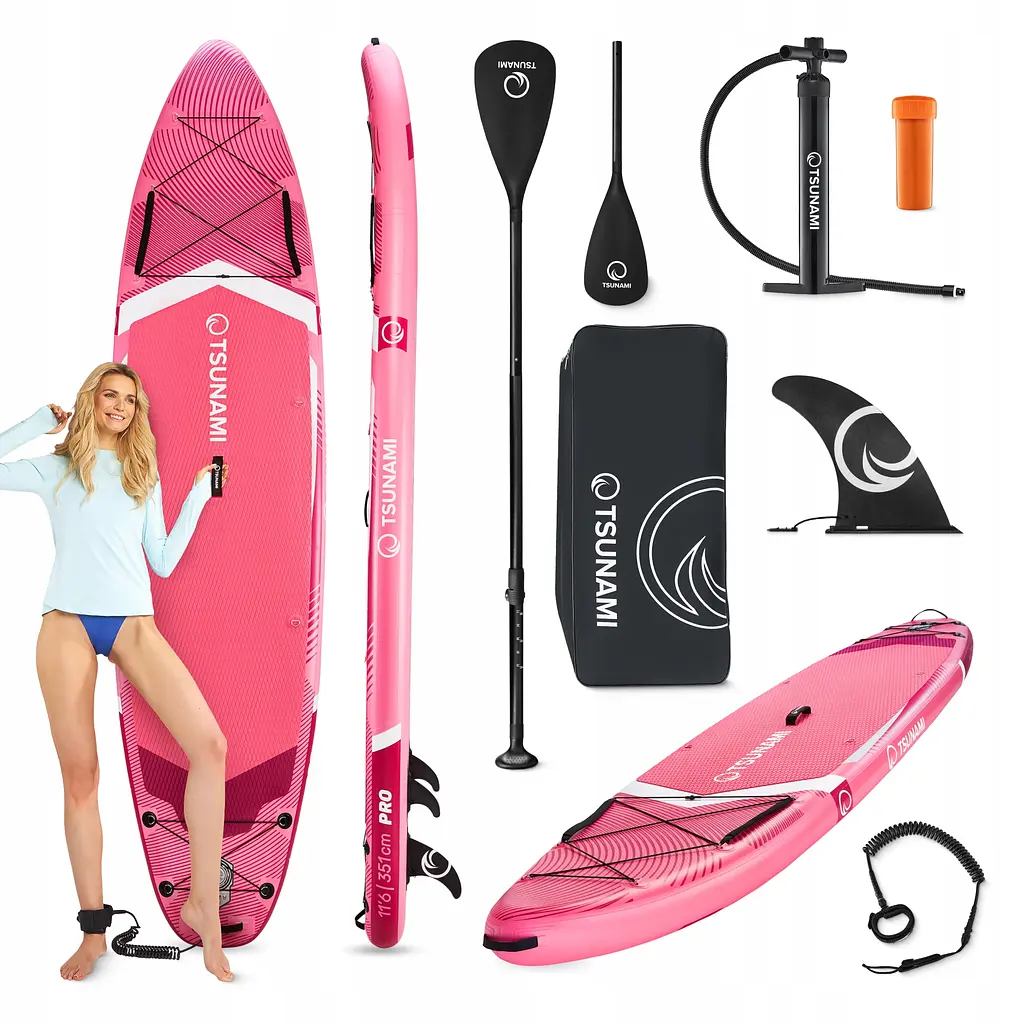 Надувна SUP дошка TSUNAMI PRO 350 см з веслом T10 (P-5905973405591) - фото 5