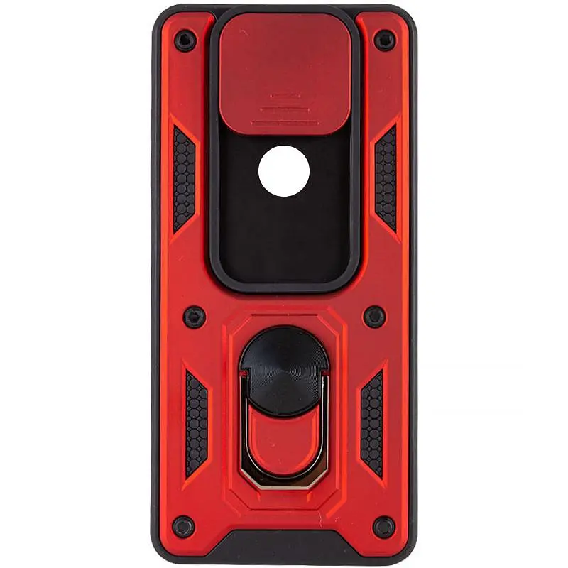 Чохол Ummi Camshield Serge Ring для Xiaomi Redmi Note 9 / Redmi 10X Червоний / Red - фото 2