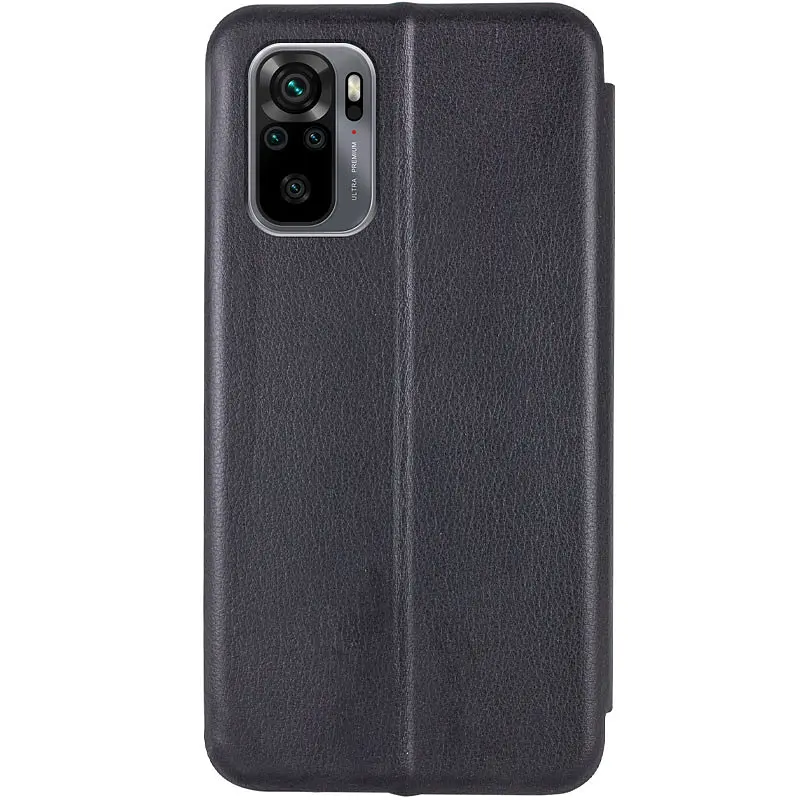 Кожаный чехол-книжка Classy для Xiaomi Redmi Note 10 / Note 10s / Poco M5s Черный - фото 3