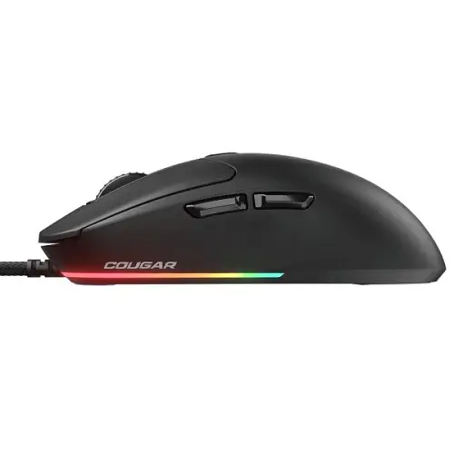 Миша Cougar Minos NEO, Black, USB, оптична (сенсор PixArt PAW3327), 800 - 6200 dpi, 220 IPS, RGB підсвічування, 6 кнопок, 1.8 м - фото 6