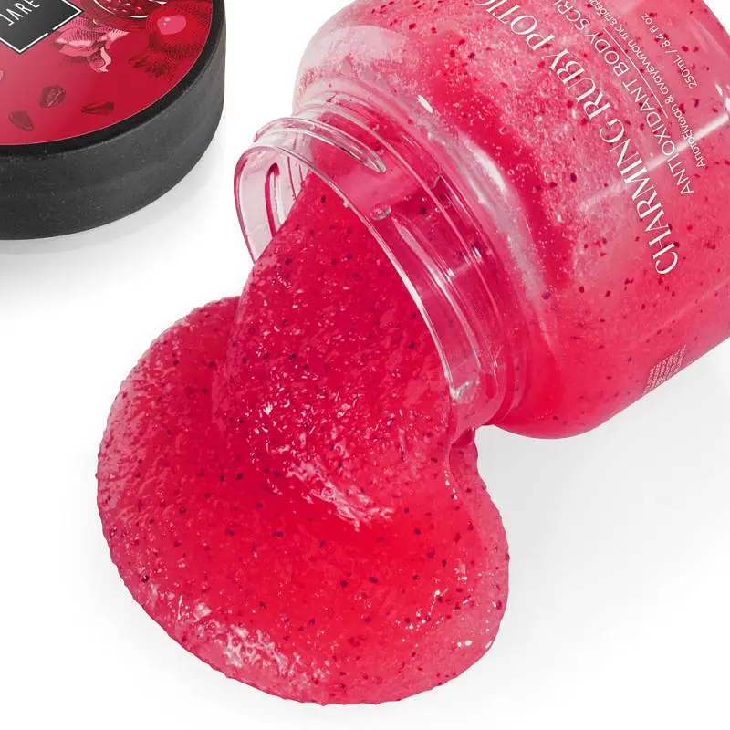 Скраб для тіла антиоксидантний з мікроелементами LAVISH CARE BODY SCRUBS - CHARMING RUBY POTION гранатовий, 250 мл - фото 3