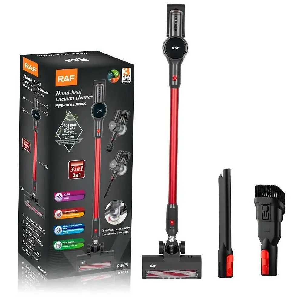 Пилосос RAF 8675 акумуляторний 2 в 1 (44116-_2602) - фото 3