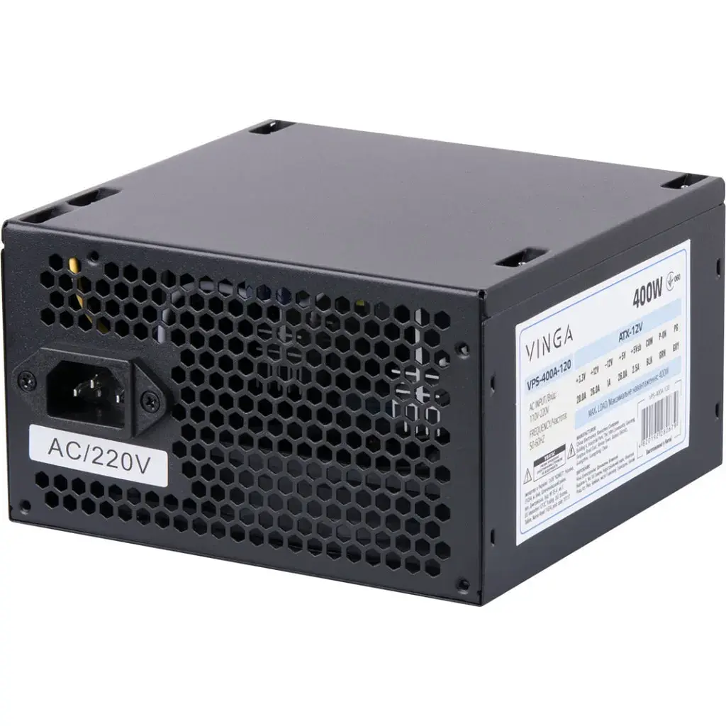 Блок живлення Vinga 400W ОЕМ (VPS-400A-120) - фото 5