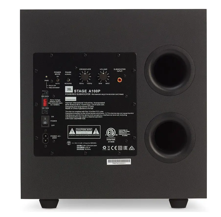 Сабвуфер JBL Stage A-100P Black - фото 4