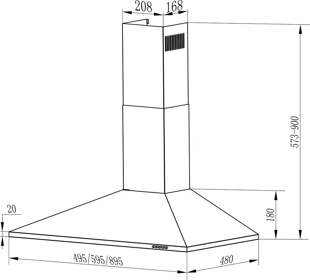 Витяжка Interline UNNA X A/60 PB/2/T - фото 6