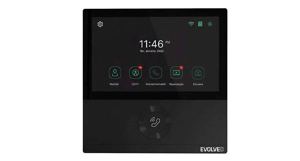 Відеодомофон EVOLVEO DoorPhOne AHD7 Black - фото 2