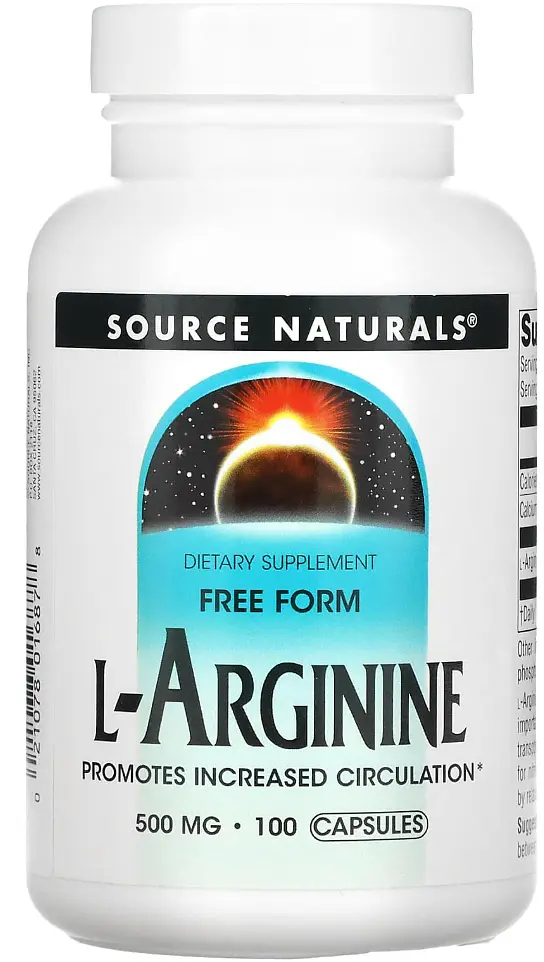 Аргінін Source Naturals L-Arginine 100 капс