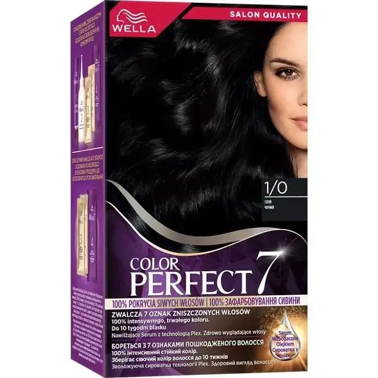Крем-фарба WELLA Чорний Color Perfect 7 1/0