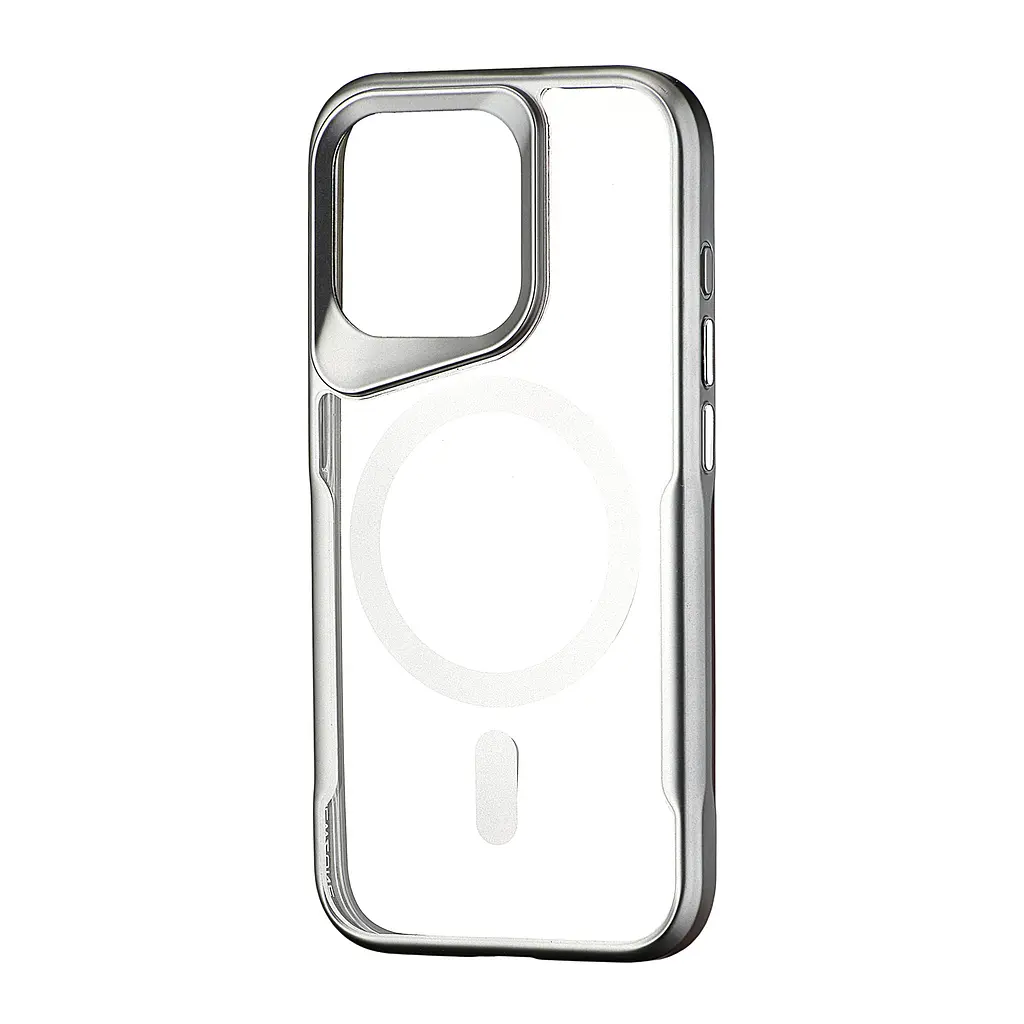 Чохол Metal Frame with MagSafe iPhone 15 Pro Dark Silver