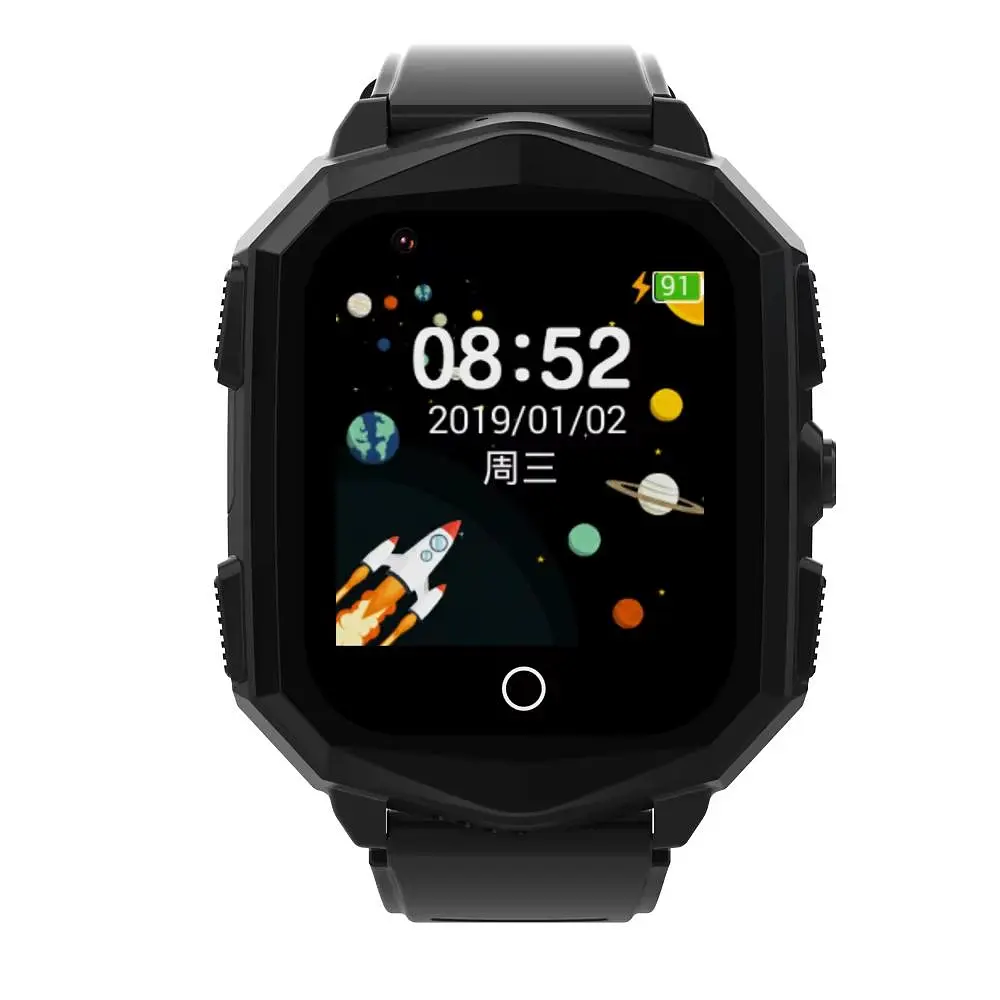 Смарт годинник для дітей F60 з GPS, відеодзвінками, 4G SIM-картою та кнопкою SOS Чорний - фото 2