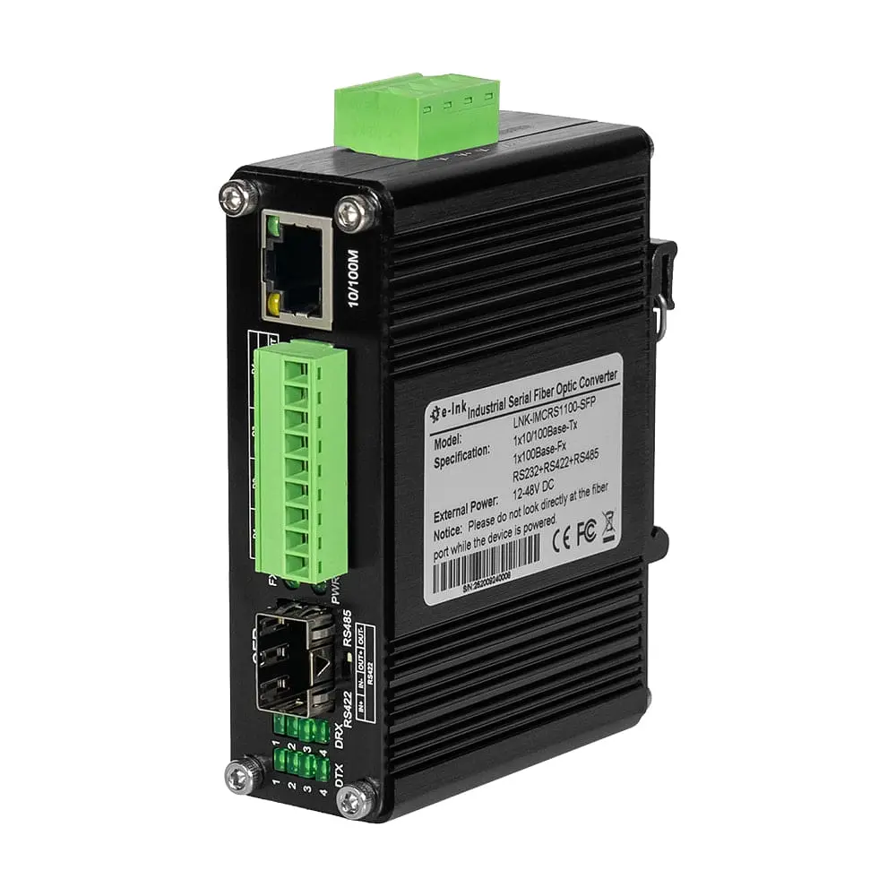 Медіаконвертер E-LINK LNK-IMCRS1100-SFP RS232/RS485/RS422 (73-00156) - фото 18