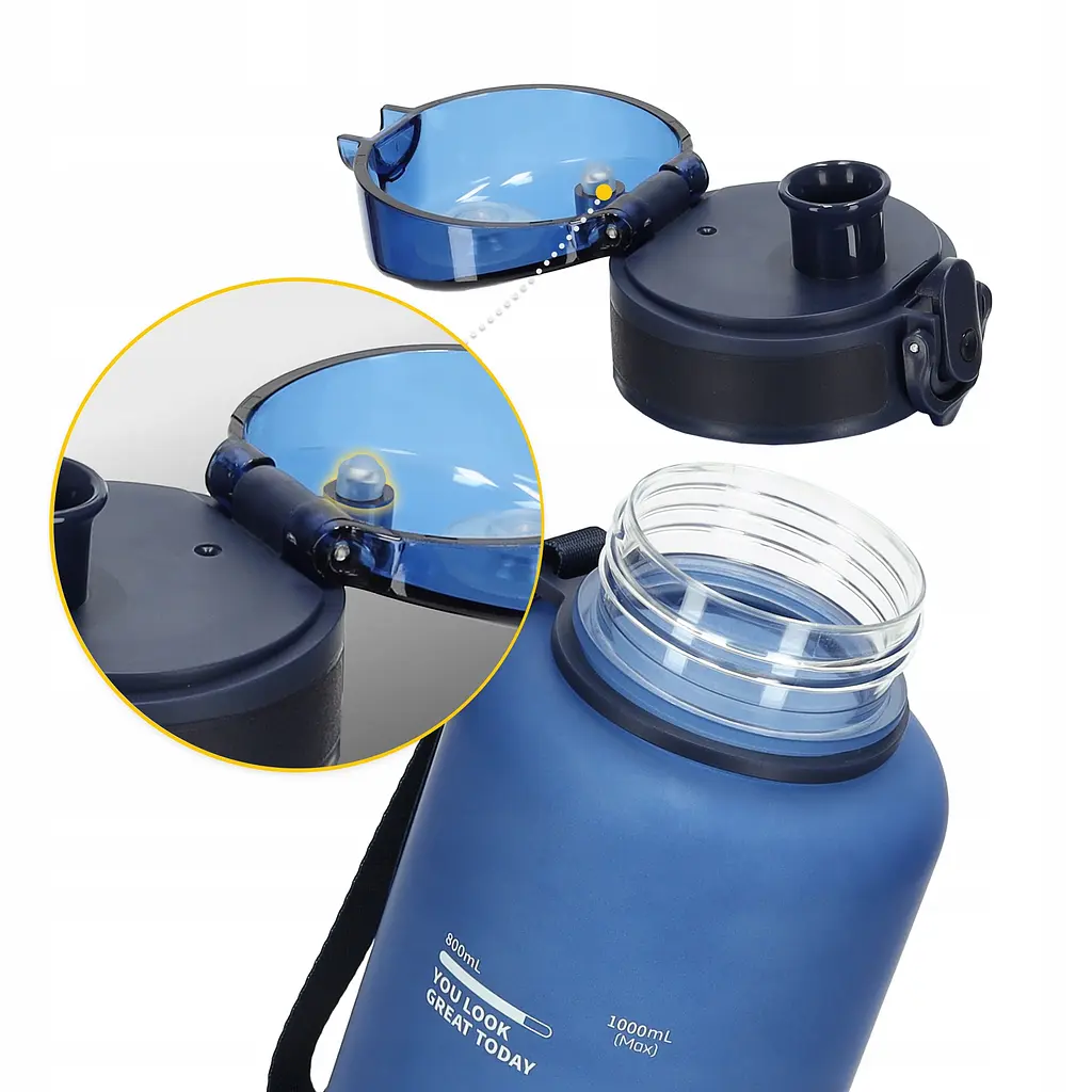 Пляшка для води 4FIZJO спортивна 1000 мл Blue (P-5905973403771) - фото 6