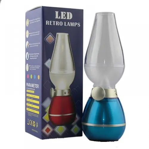 Лампа світлодіодна «Чарівна гас» LED RETRO LAMPS 0.4W з акумулятором синя - фото 3