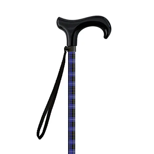 Палиця телескопічна MQ Perfect MQ584 Tartan Blu - Manico Derby Nero 55-94 см Комбінований - фото 3