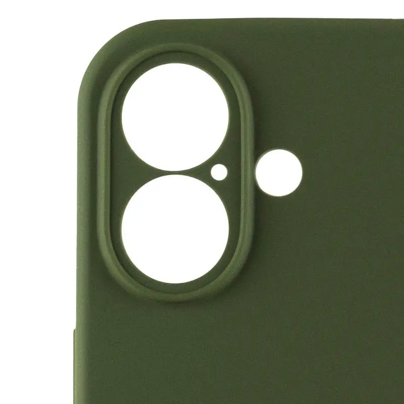 Чехол Epik Silicone Case Full Camera Protective (AA) для Apple iPhone 16 Plus (6.7) Зеленый / Dark Olive - фото 5
