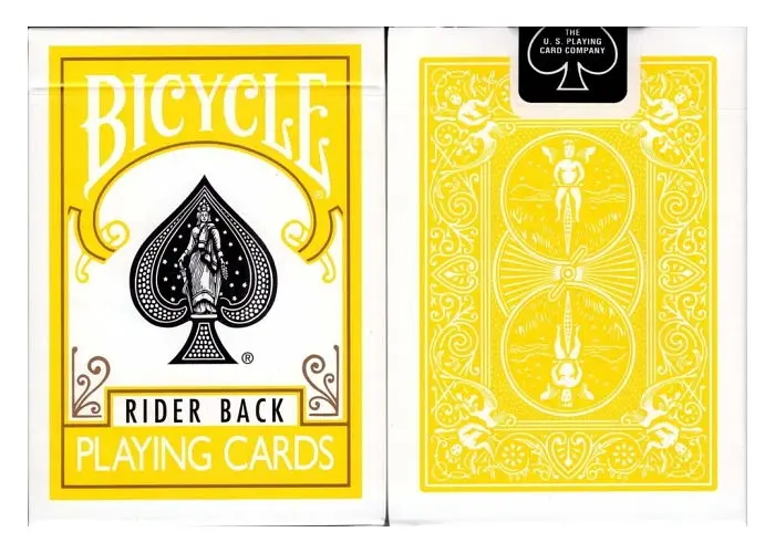 Карти гральні United States Playing Card Company Bicycle Rider Back Yellow deck (09421) - фото 6