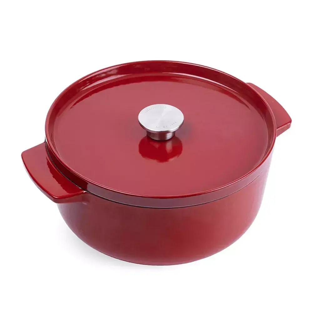Каструля чавунна з кришкою KitchenAid 26 см 5,2 л червона (CC006060-001)