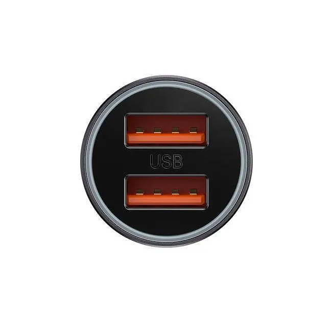 Автомобільний зарядний пристрій Baseus Golden Contactor Max Dual Fast Charger Car Charger U+U 60 W CGJM000013 - фото 2