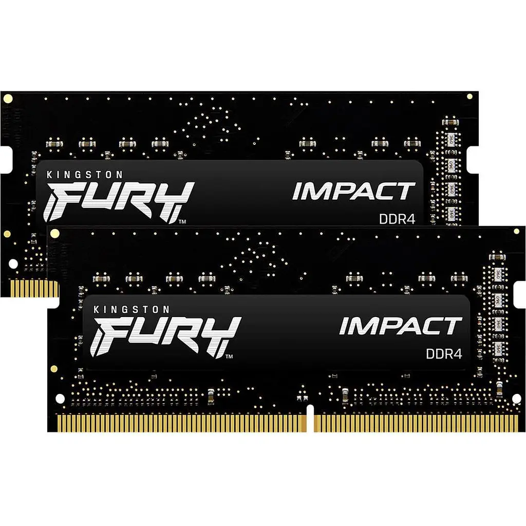 Модуль памяти Kingston Fury DDR4 64Gb (2x32) Impact 3200 MHz Sodimm (KF432S20IBK2/64)