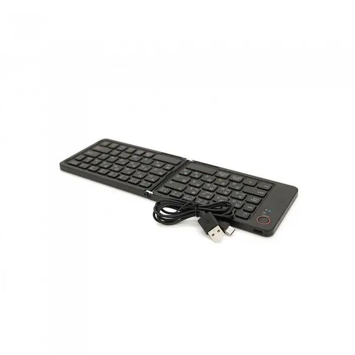 Клавіатура бездротова bluetooth B023, розкладна, 67 клавіш, (Eng/Pyc), 280x92 мм Чорна - фото 2