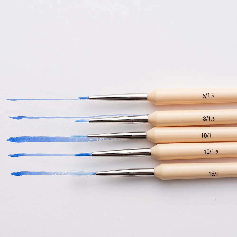 Набір пензлів HIMI 5 шт., лайнер Detail Painting Brush Set (6974712459194) - фото 3
