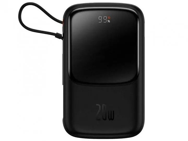 Power Bank Baseus Bipow Pro Digital Display Fast Charge 10000mAh 20W Lightning (Type-C cable) Black (PPQD020001) - фото 2