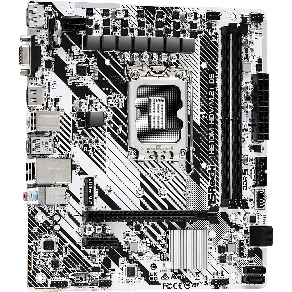Материнська плата ASRock H610M-HDV/M.2+ D5 [140182] - фото 2