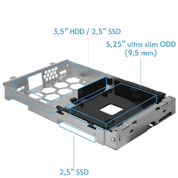 Корпус Chieftec UNI BE-10W-300 mATX , БЖ 300W, SLIM FF WHITE - фото 8
