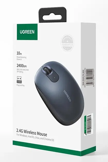 Мишка бездротова MU105 UGREEN Portable Deep Blue (90550) синя - фото 8