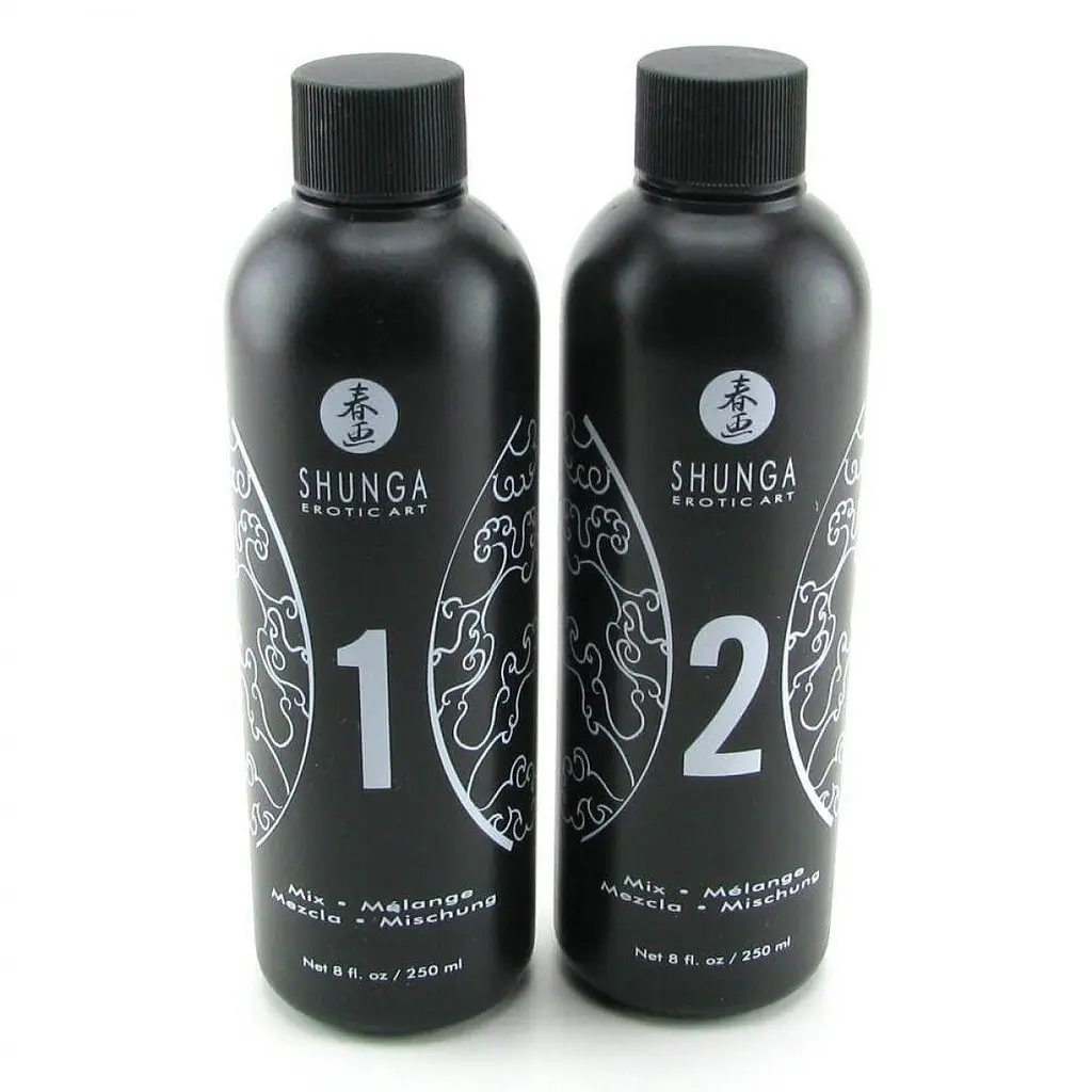 Гель для Nuru масажу Shunga Oriental Body-to-Body Sparkling Strawberry Wine плюс простирадло - фото 2