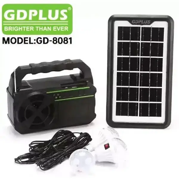 Портативна Сонячна Станція GDPlus GD-8081 (13800mAh) FM-Радіо Bluetooth - фото 6