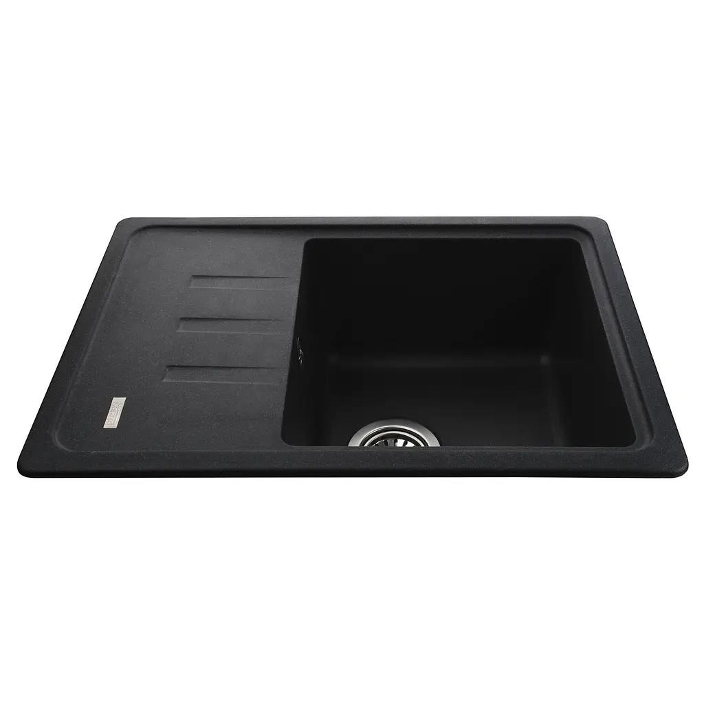 Гранітна мийка Globus Lux Mono графіт 620х435мм-А0001 - фото 5