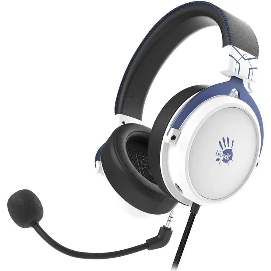 Ігрова гарнітура Bloody A4Tech M590i USB + 4-Pin 3.5 mm White (M590i (Sports Navy)) - фото 2