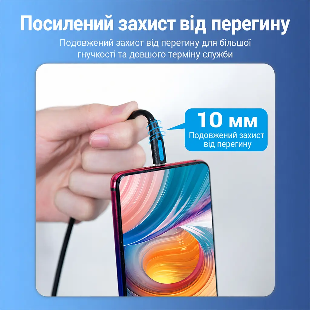 Кабель Vention COVBF USB-C - Micro-USB 1 м чорний (COVBF) - фото 10