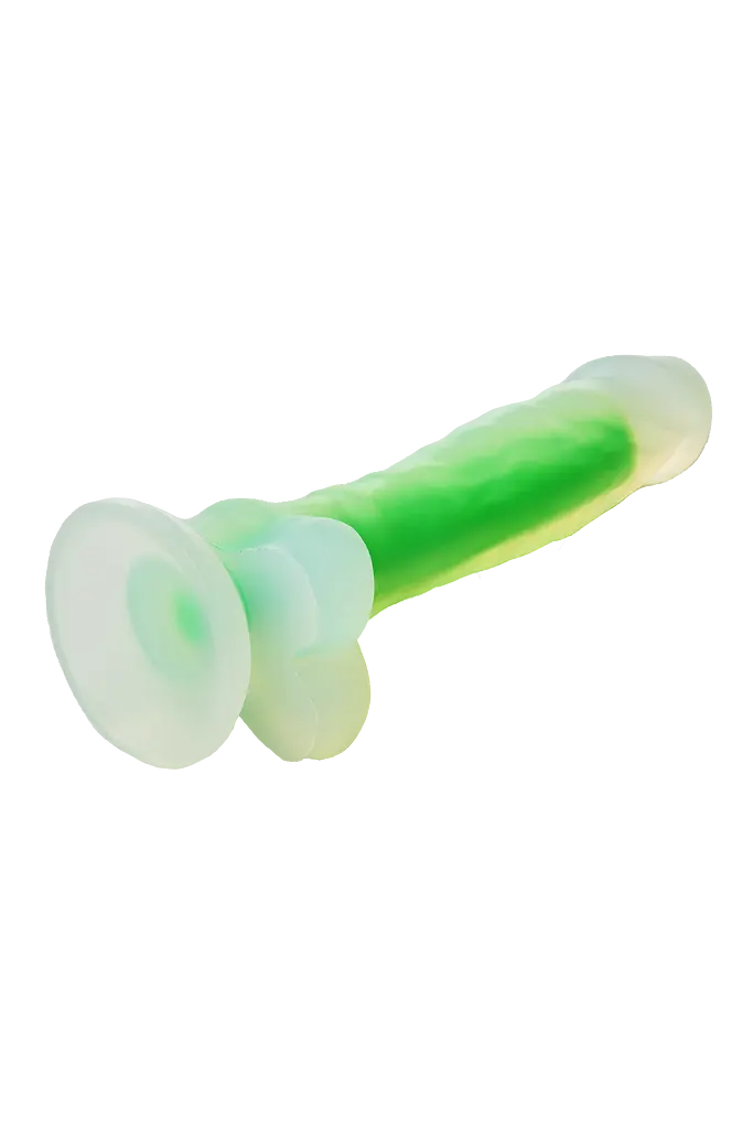 Фаллоимитатор Radiant Glow In The Dark Soft 17.5 см зеленый - фото 10