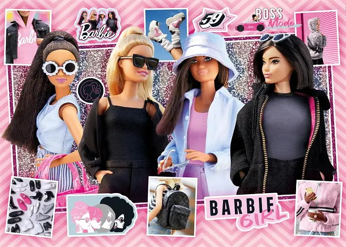 Пазл Clementoni SuperСolor: Стильні дівчата, Барбі (SuperСolor - Barbie Puzzle - 104 pcs.), 104 ел. (25754) - фото 2