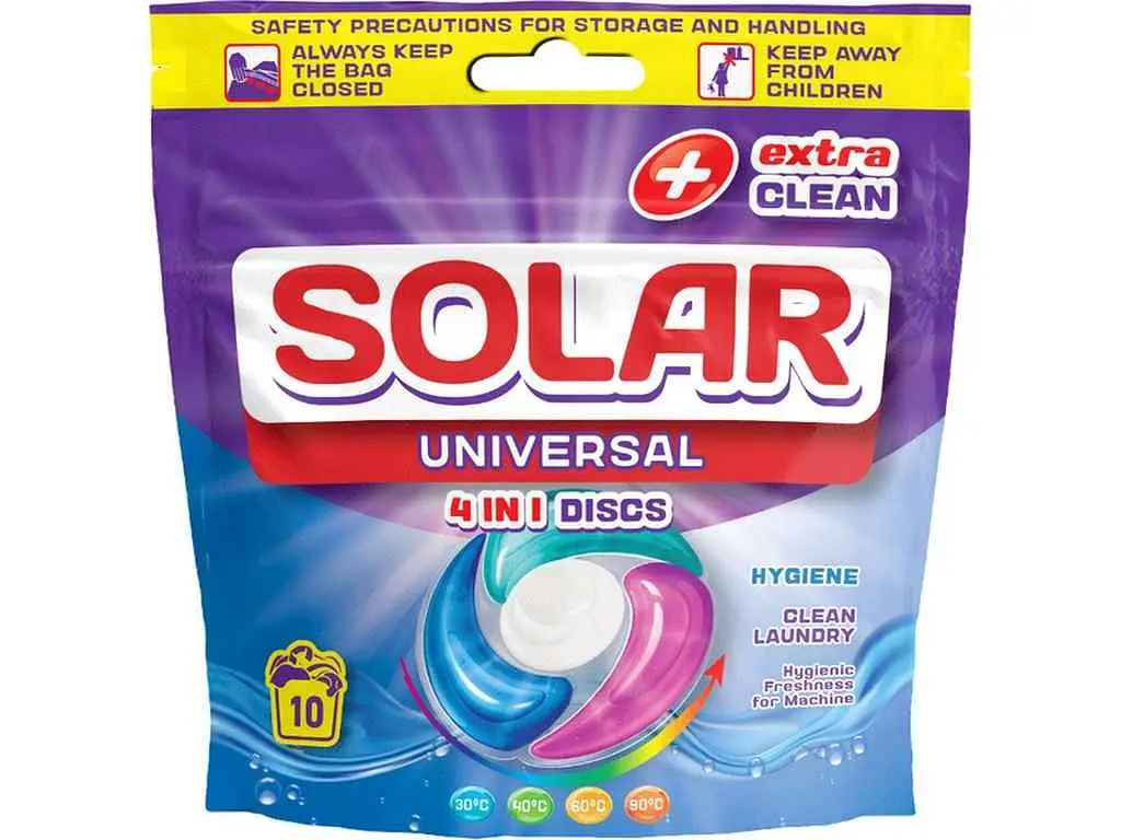 Капсули для прання SOLAR 10шт універсальні Universal