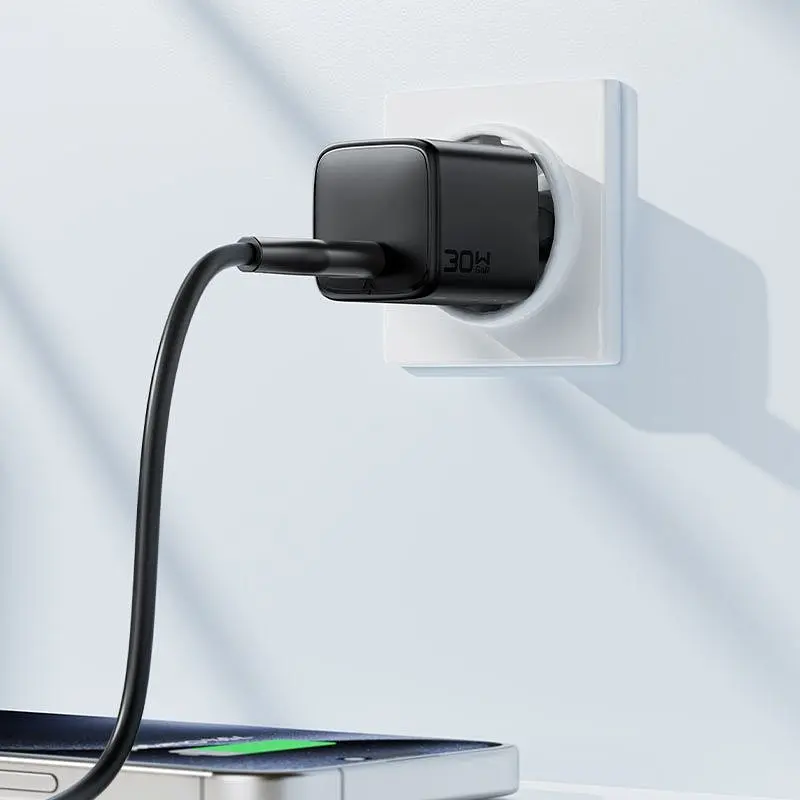 Зарядний пристрій 1xUSB-C 30W Gan A118 Fast Charger black Acefast (6974316284994) - фото 7